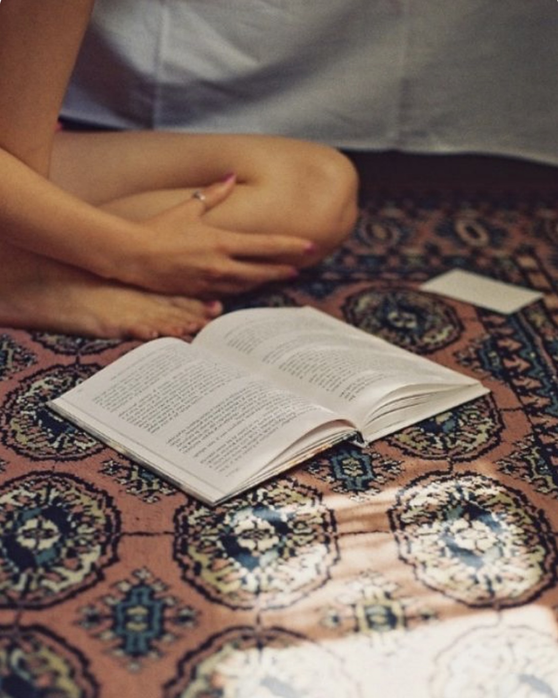 Brenna Marin practicing meditation and studying yoga philosophy